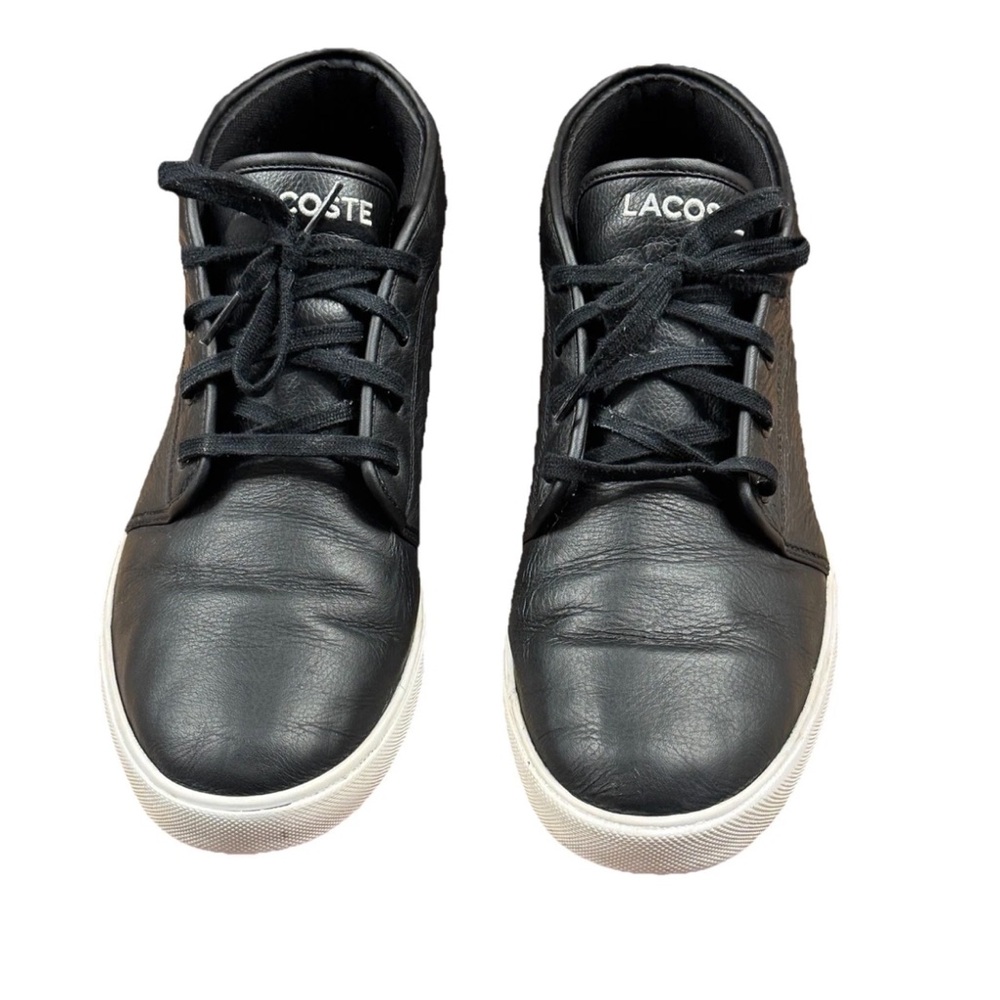 Lacoste Black and White Chukka Boots